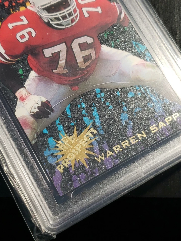 1995 Fleer NFL Prospects Warren Sapp #14 Rookie HOF GMA - Image 3 of 4