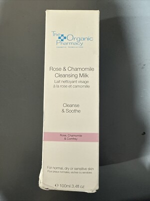 The Organic Pharmacy-Rose & Chamomile Cleansing Milk, 3.4 oz Best By 6/26
