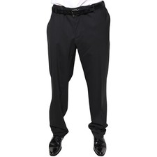 DOLCE & GABBANA Pants Black Wool Men Formal Dress Trouser IT58/W42/XXL 900usd