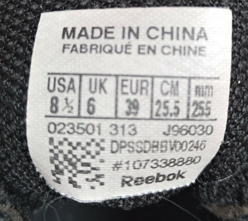 WOMEN'S REEBOK -ZIG LITE 3D FUSE FRAME 8.5 BLACK + WHITE RUNNING TENNIS SNEAKER - Picture 4 of 11
