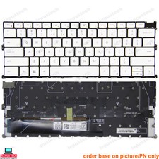 Dell XPS 13 9300 9301 9310 2020 P117G white backlit US keyboard original