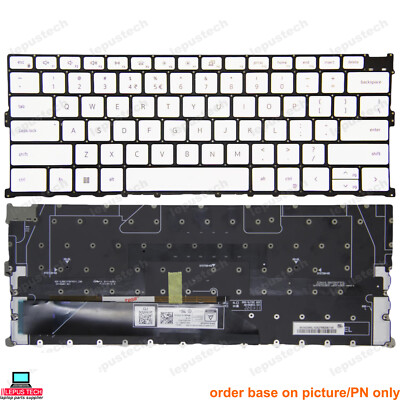 Dell XPS 13 9300 9301 9310 2020 P117G white backlit US keyboard