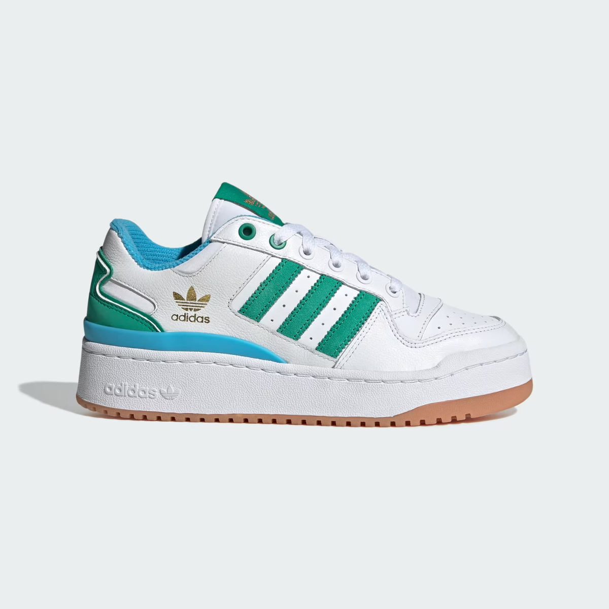 Adidas Women's Forum Bold 'White Green Sky Rush Gum' Shoes