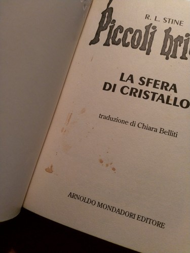 Piccoli Brividi n 12 LA SFERA DI CRISTALLO - R.L. Stine Mondadori USATO (Leggi) - Foto 10 di 10