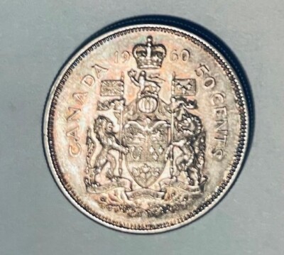 Cinquanta   チンクアンタ　グッチ 1960 50 Cents Canadian Elizabeth II DEI Gratia Regina Coin | eBay