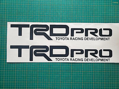 2x TRDpro Bedside Vinyl Decal Sticker for Toyota Tacoma Tundra