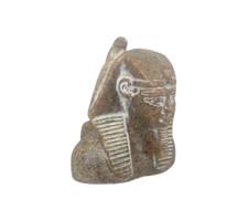 Rare Ancient Egyptian Statue of King Rameses II With Horus for Protection
