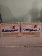 Safeguard vintage deodorant soap bars (lot of 2, 3.5 oz.) Beige