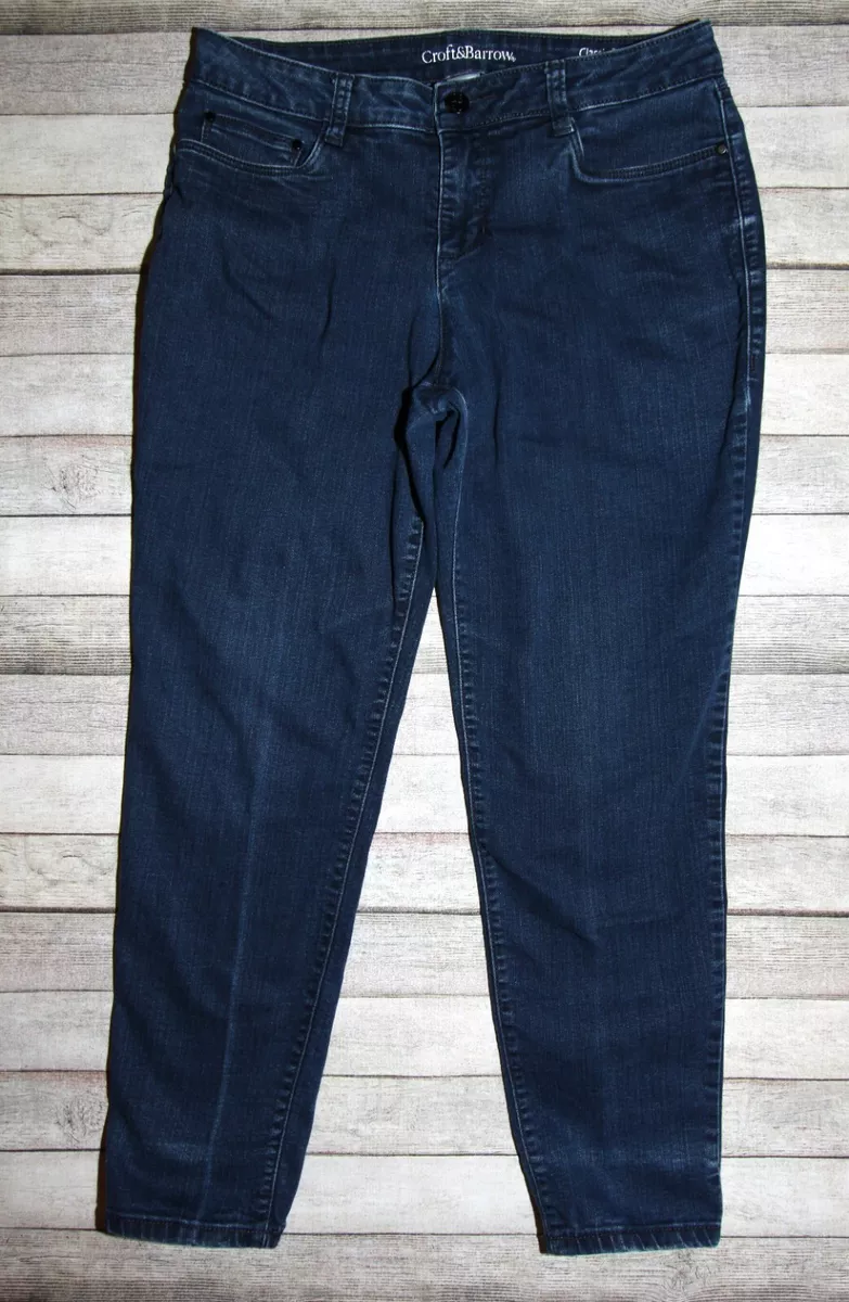 Croft and barrow elastic waist jeans sales