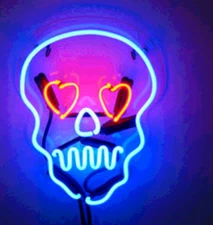 20"x16" Haunted House Skull Sugar Acrylic Neon Sign Light Display Decor Glass QL