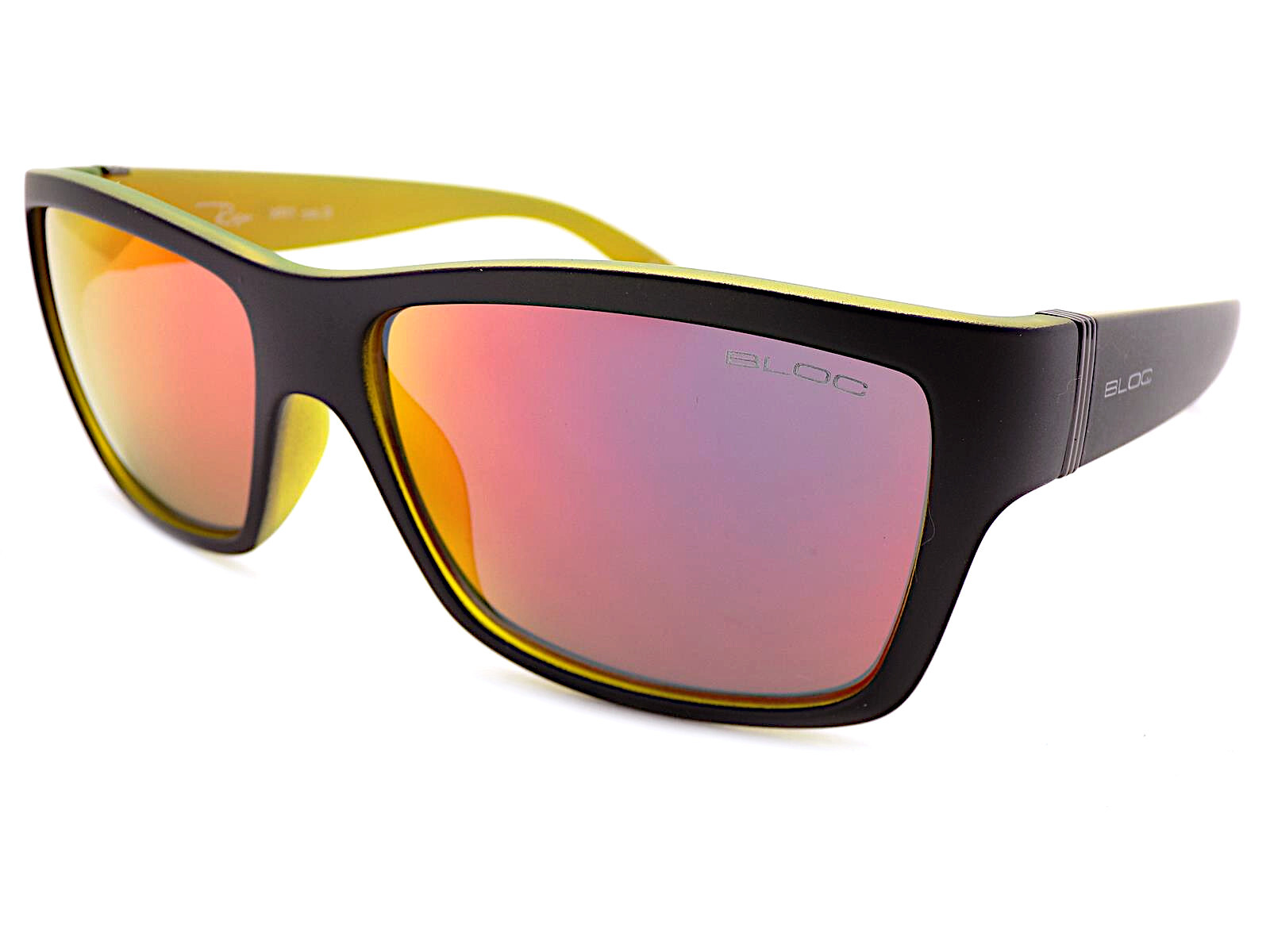 BLOC Sunglasses RISER Matte Black with Red Mirrored CAT.3 Lenses XR1