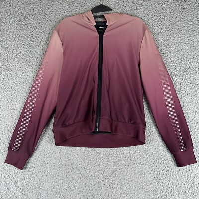 Ultracor Eclipse Mini Star Hoodie Womens Medium Ombre Full Zip Activewear