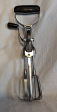 Vintage EKCO BEST Egg Beater Manual Crank Hand Mixer Blender Stainless USA Black