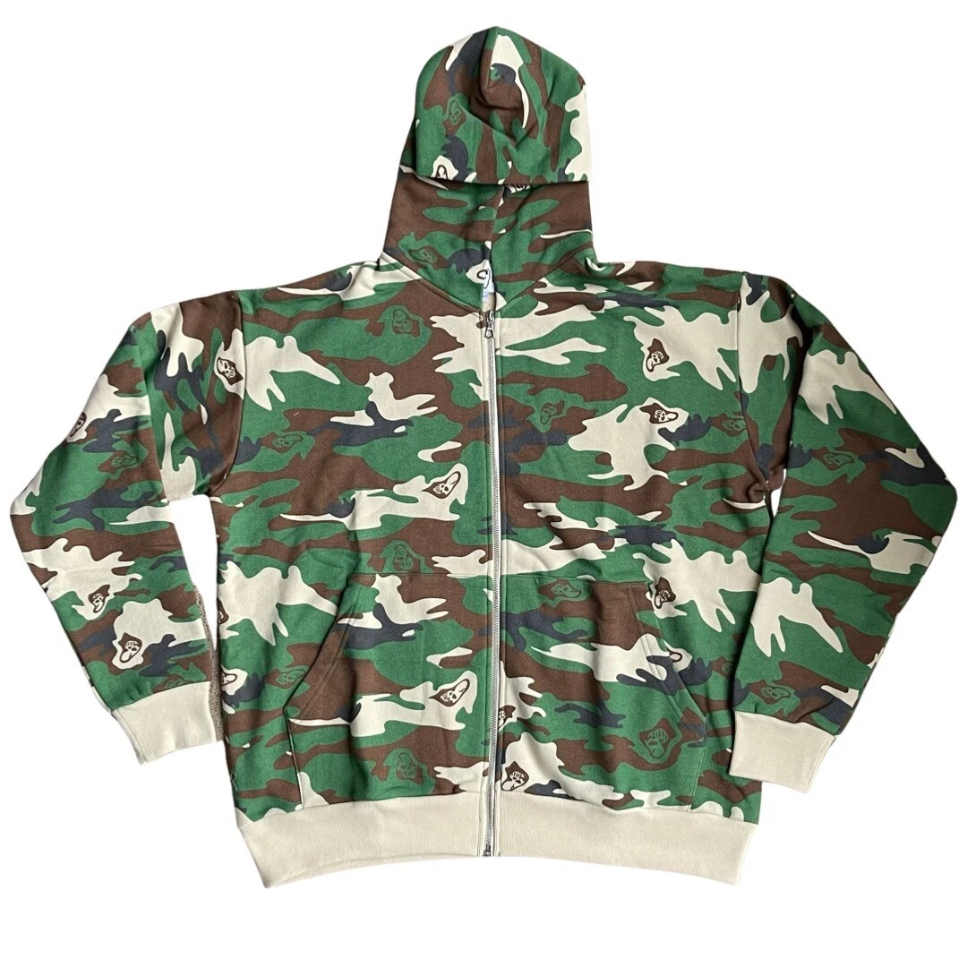 Warren Lotas Reaper Camo Full Zipped Hoodie Jacket Size Large - Sold Out