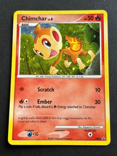 Chimchar Holo Promo Diamond and Pearl Promos DP02 NM