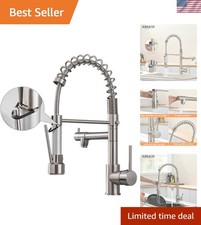 Kitchen Faucet with Pull Down Sprayer,Commercial Single Handle