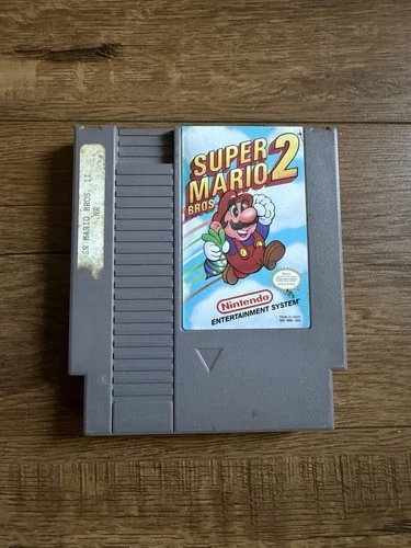 Super Mario Bros. 2 (Nintendo NES, 1988) Authentic Cartridge Cart Only