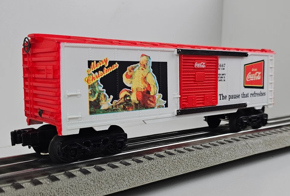 K-Line K-6447 Coca Cola Merry Christmas Historical Boxcar O Gauge NOS New - Image 3 of 4