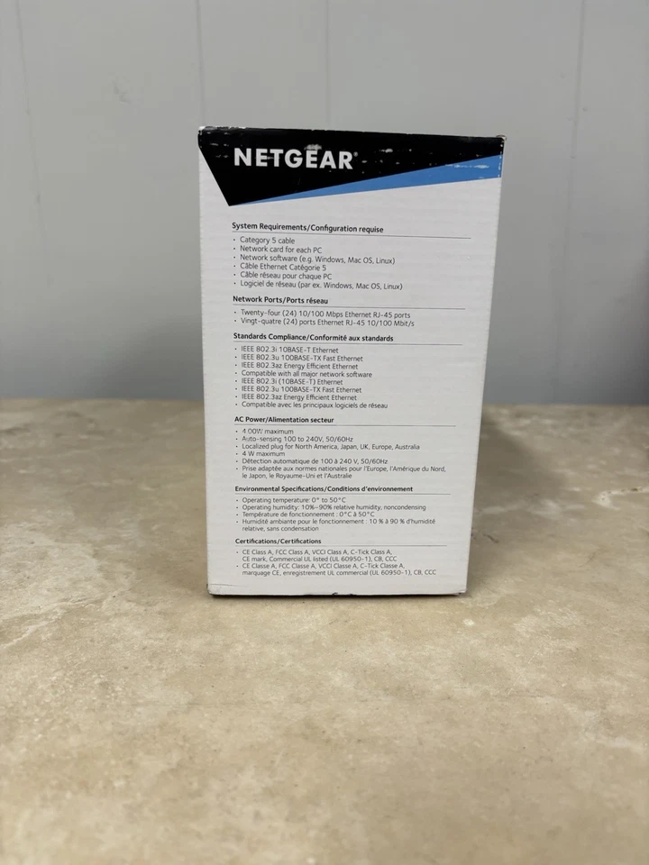 Netgear JFS524-200NAS ProSafe 24-Port 10/100 Mbps Fast Ethernet Switch - Image 2 of 4