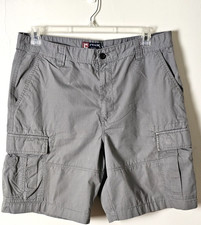 CHAPS Men's Gray Cotton Cargo Shorts Size 38