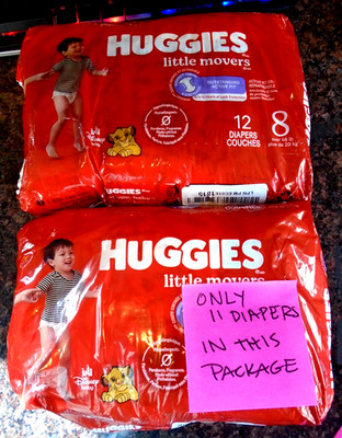 Huggies Little Movers Size 8: Over 46 lbs (2 Pack) - 23 Diapers Total
