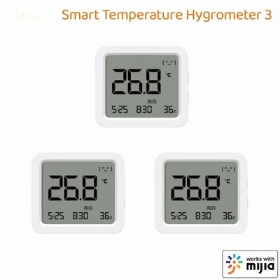 Smart Thermometer 3 Time Date LCD Digital Display High Precision Multifunctional