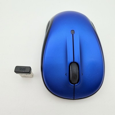 Blue Logitech M325S Wireless Optical Mouse Includes Receiver & Battery Tested