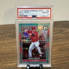 New Listing2016 Panini Donruss Optic Aqua Mike Trout PSA 10 #/299 SP #89 Blue 🔥🔥