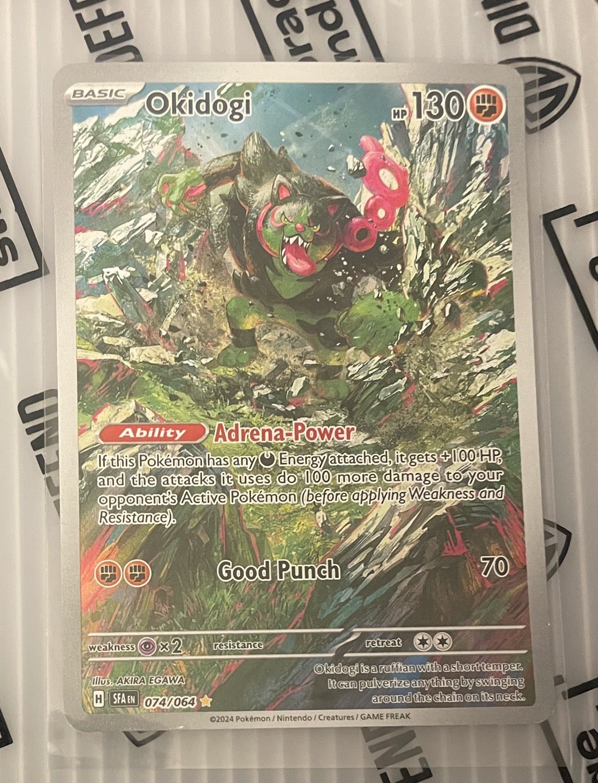 Pokemon TCG: Okidogi 074/064 - Shrouded Fable Illustration Rare Card