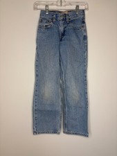 LEVI'S 550 Relaxed Fit Boys 10 Slim 5-Pocket 23X25 Denim Light Wash Jeans