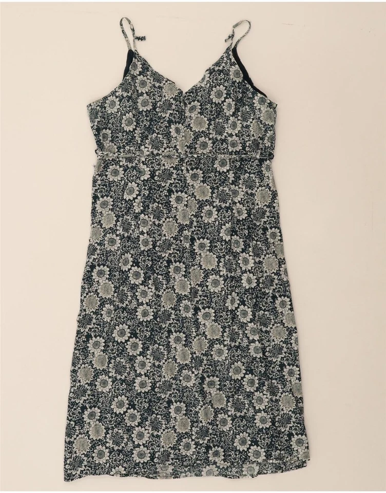 Vestido envolvente sin mangas para mujer MOSSIMO UK 18 XL azul floral algodón AW08 Foto 2 de 3