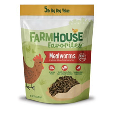 Dried Mealworms 5 lb High Protein Treat for Chickens Ducks Wild Birds