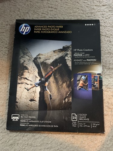 HP Advanced Photo Paper 8.5x11in (25 Sheets) - 第 1/2 張圖片