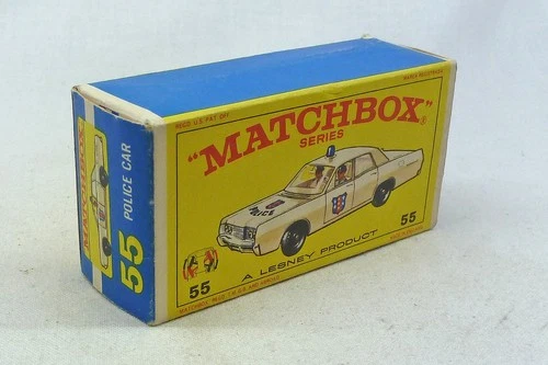 Lesney Matchbox Toys MB55d Mercury Police Car ORIGINAL Empty E4 Type Box