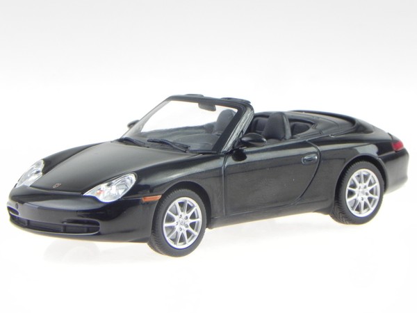 Porsche 911 996 Cabrio 01 Schwarz Modellauto 940061030 Maxichamps 1:43-image