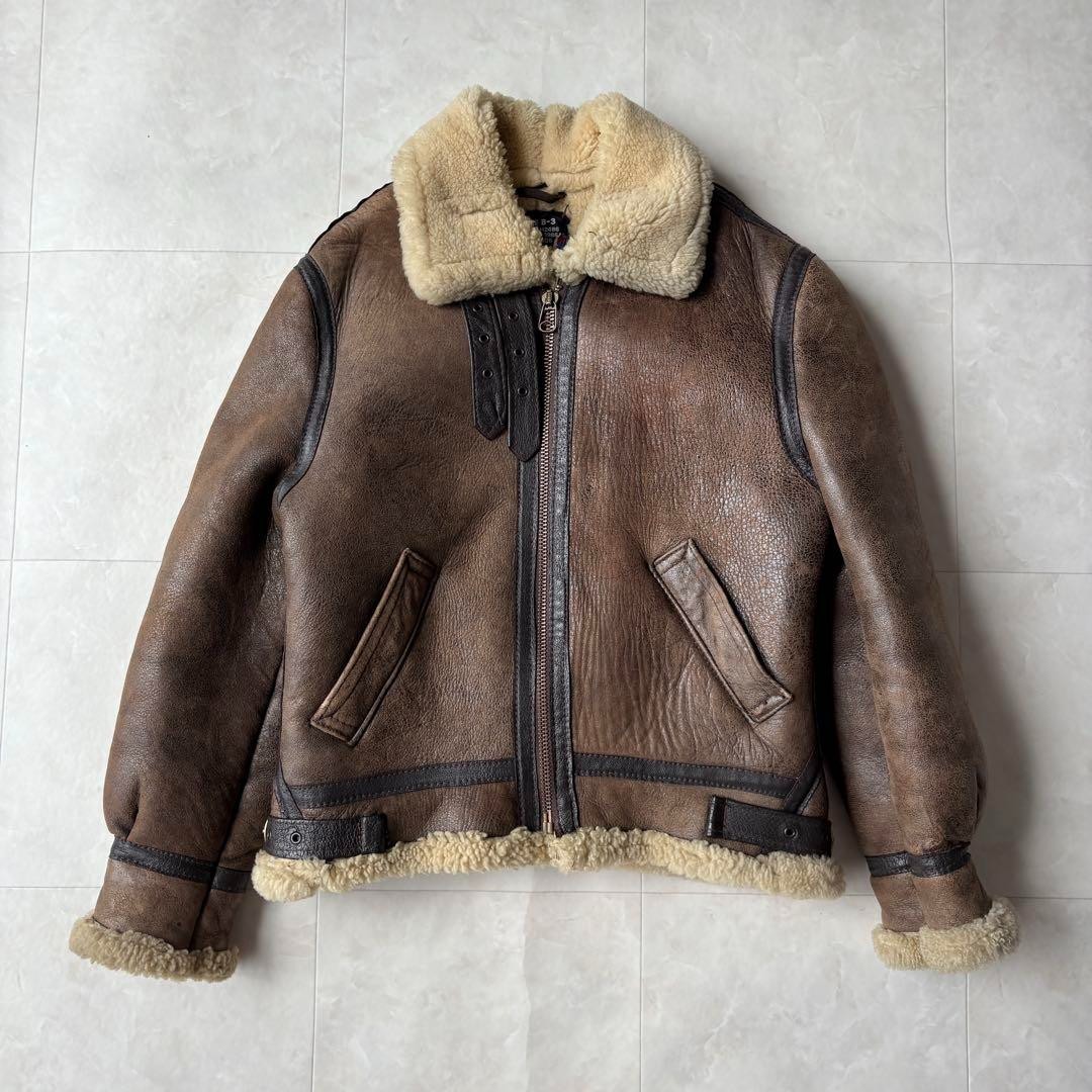 Schott B-3 レザージャケット36 WWII Leather Bomber Jacket - Schott NYC