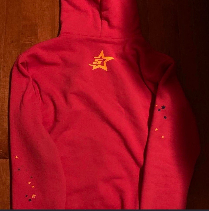 AUTHENTIC Spider Pink Graphic Pullover Hoodie  Si… - image 3