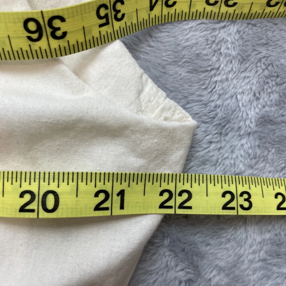 Handmade Wrap Pinafore Dress Womens L/XL Cream Muslin Sleeveless Amish Modest - Image 4 of 4