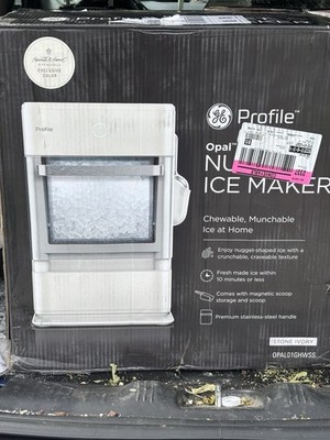 GE Profile Opal Nugget Ice Maker Stone Ivory OPAL01GHWSS