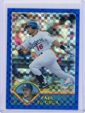 2003 Topps Chrome Xfractor #37 Paul Lo Duca No 8 of 50