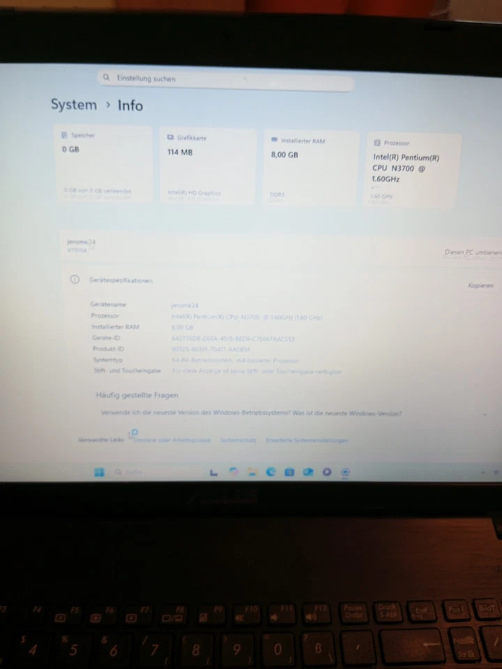 Asus Notebook Win 11 - Bild 3 von 4