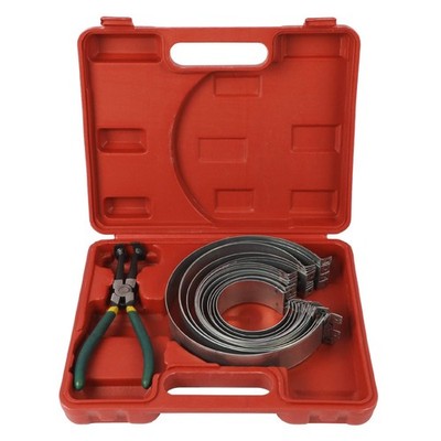 Piston Ring Compressor Tool With Pliers And 14 Rings (2.4'' - 5.7''),