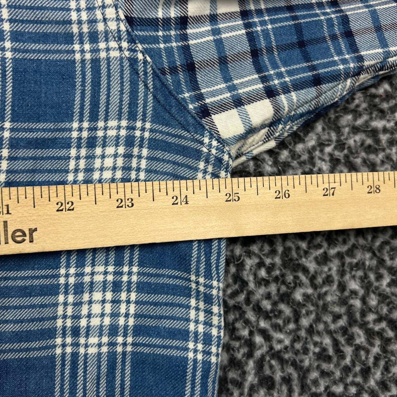 Gap Button Down Shirt Men Extra Large Flannel Pla… - image 4