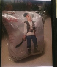 Spooktacular Creations Pirate Costume for Kids, Boys Small 5-7 yrs , Black