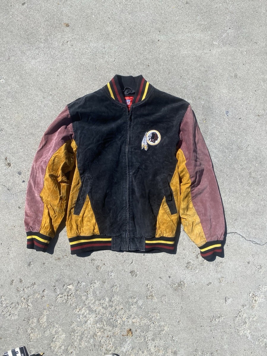 rare 90s Washington Redskins suede varsity jacket | eBay