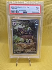2025 POKEMON WHT EN-WHITE FLARE #137/086 LIEPARD ILLUSTRATION RARE PSA 9 on eBay