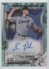 2021 Bowman Draft Chrome Pick Aqua Lava Refractor 162/199 Sean Burke Auto 03hd