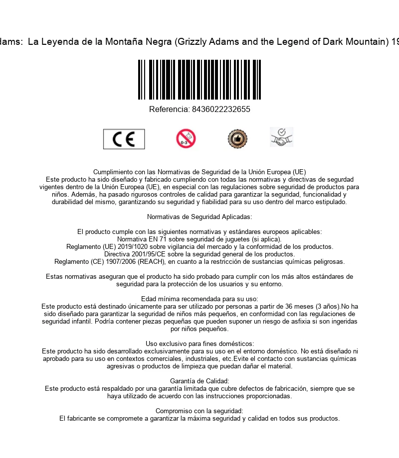 Grizzly Adams:  La Leyenda de la Montaña Negra (Grizzly Adams and the Legend of  - Image 3 of 3