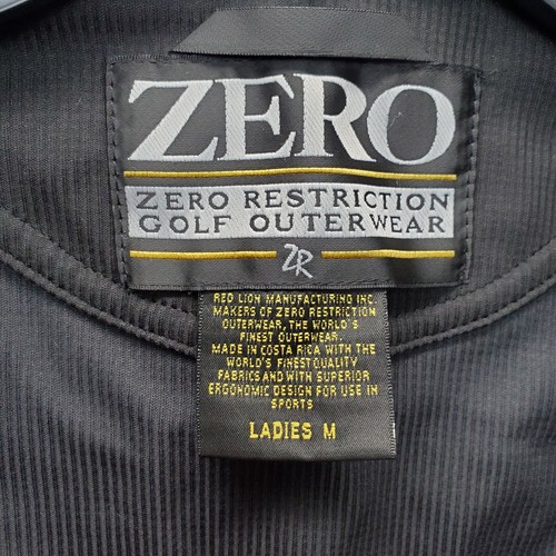 Zero Restriction Golf Performance Vest Women M Black Mock Neck Sleeveless Zipper - 第 5/6 張圖片