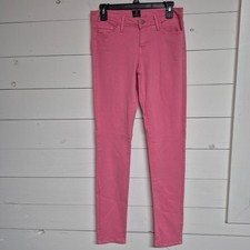 JustBlack Womens Skinny Pink Denim Jeans Mid-Rise Size 29 Made In USA